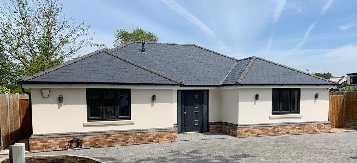 Bungalow with render finish